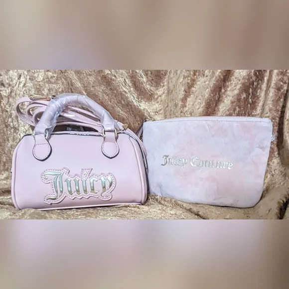 Juicy Couture Pink Cosmetic Bags Glossy Finish - Picture 1 of 13